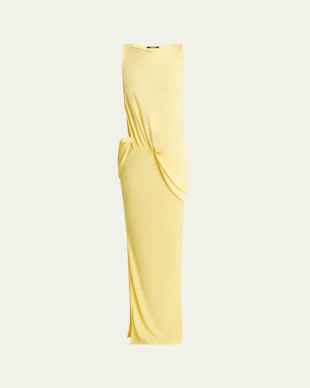Peplo Longue Cutout Long Dress